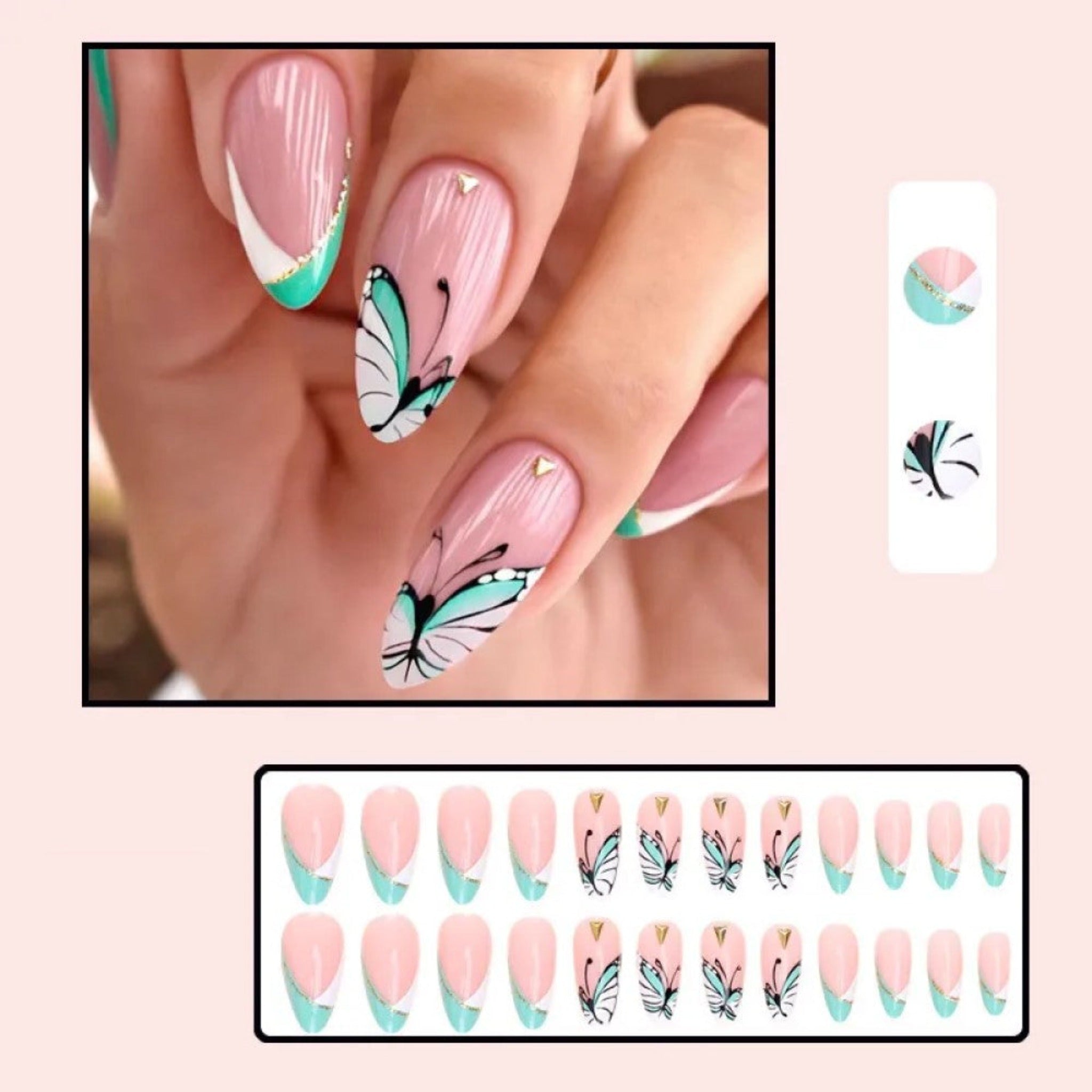 Ongles Faux adhésifs Papillons – Image 2