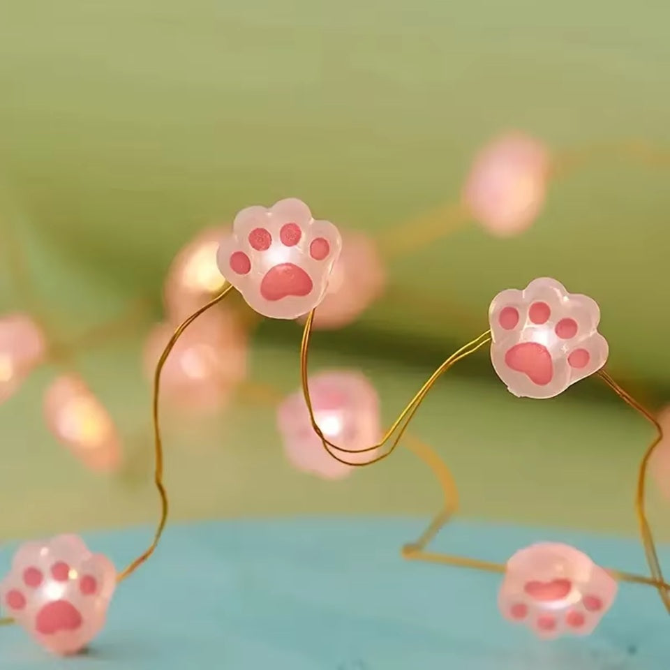 Guirlande LED en Forme de Pattes de Chat – Image 2