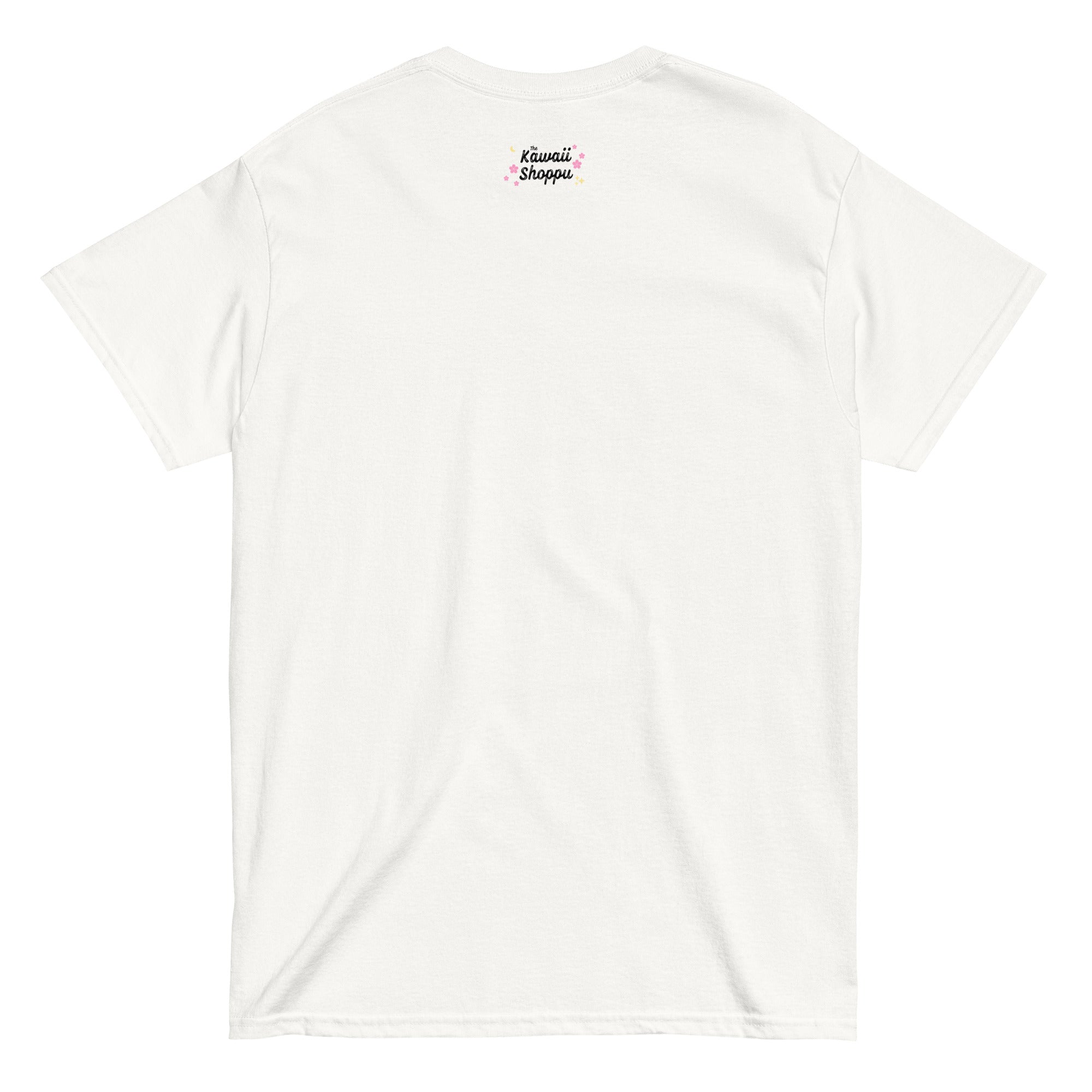 T-shirt Unisexe Blanc à Capybaras et Fleurs – Image 4