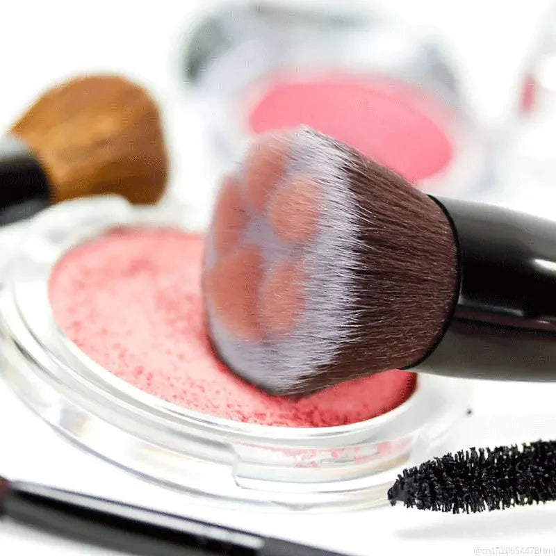Pinceau de Maquillage Patte de Chat Rose et Blanc – Image 4