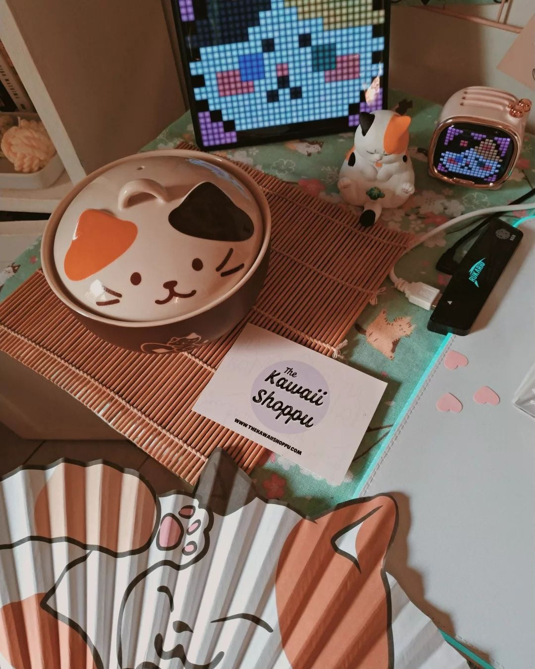 Bol en Céramique Kawaii à Tête de Chat Brun Foncé – Image 8