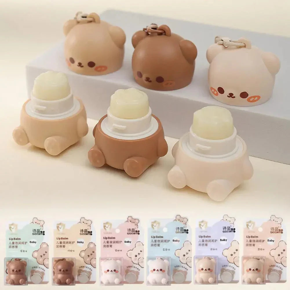 Baume à Lèvres en Stick Animal Kawaii Beige – Image 14