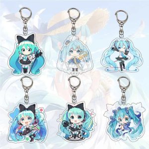 Porte-Clés Hatsune Miku Chibi Designs Variés
