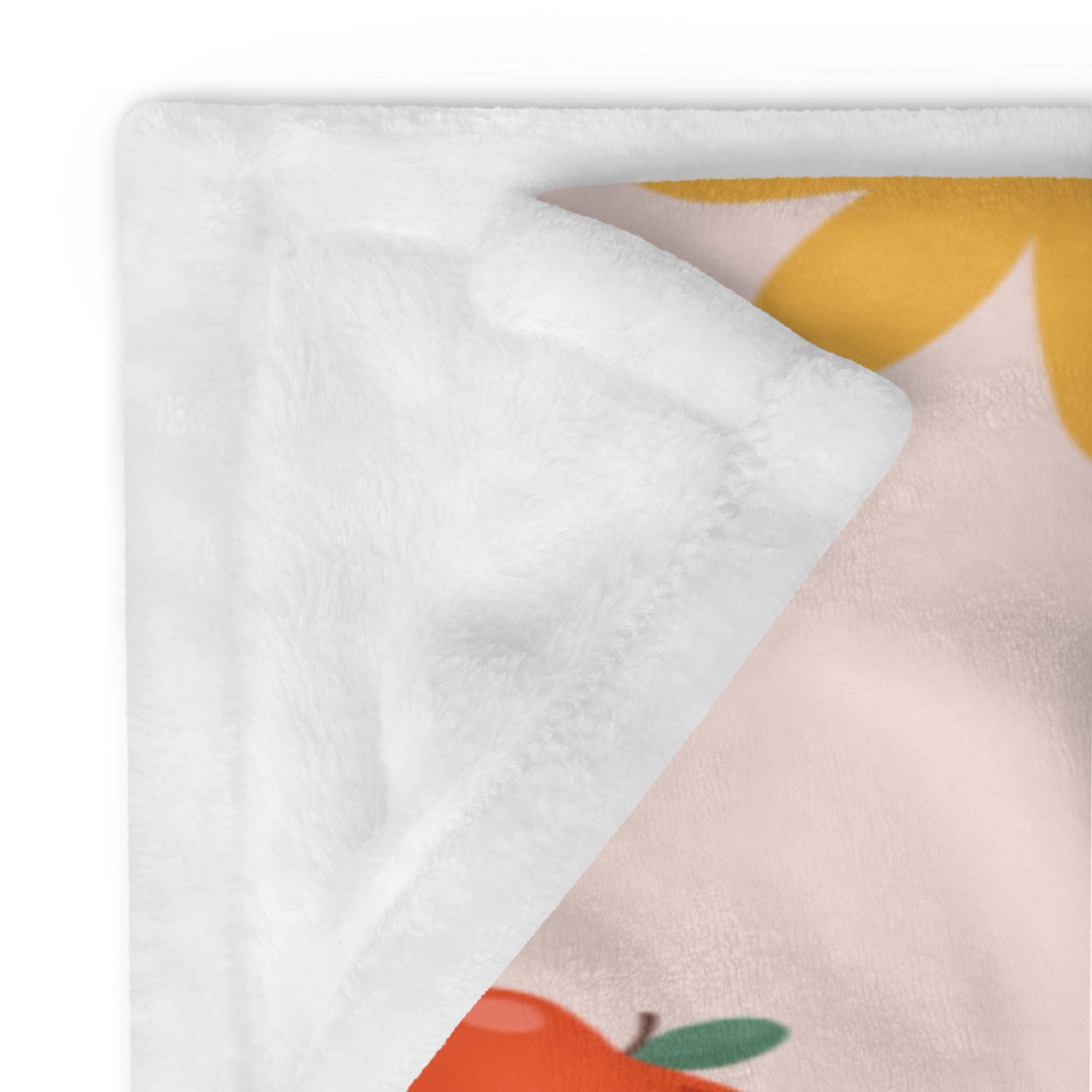 Plaid en Polaire Rose Pâle à Motifs Automnaux Mignons – Image 10