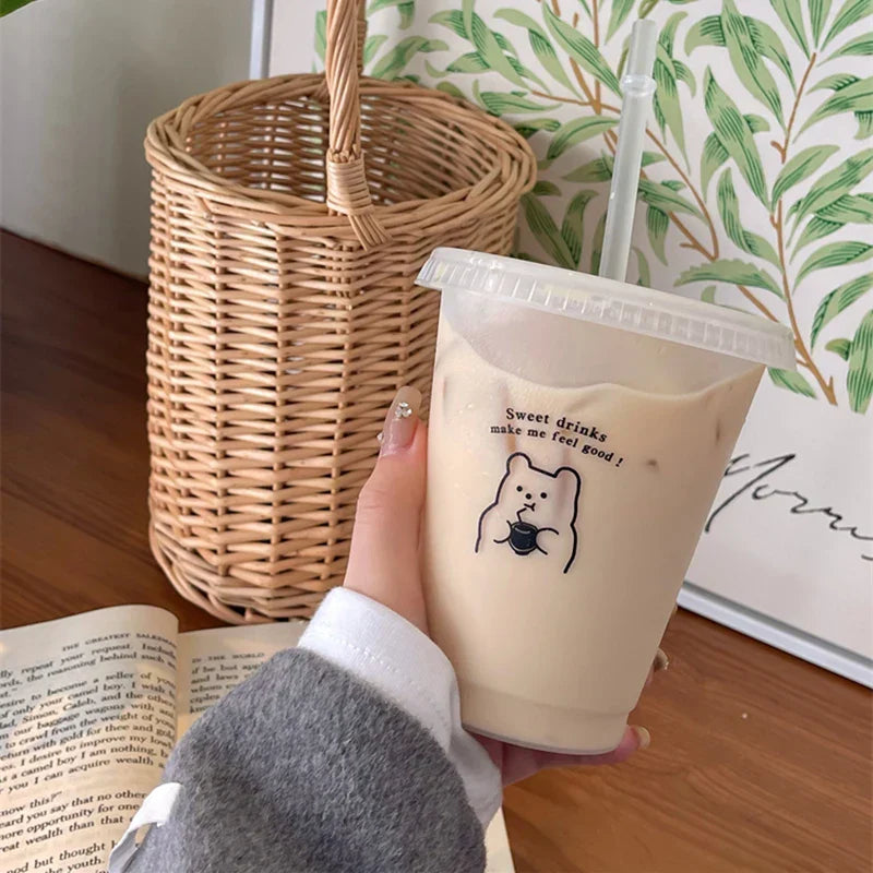 Gobelet en Plastique Réutilisable avec Motifs Esthétiques – Image 13