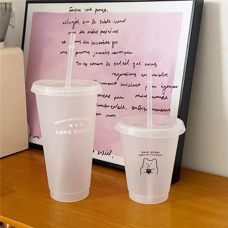 Gobelet en Plastique Réutilisable avec Motifs Esthétiques – Image 6