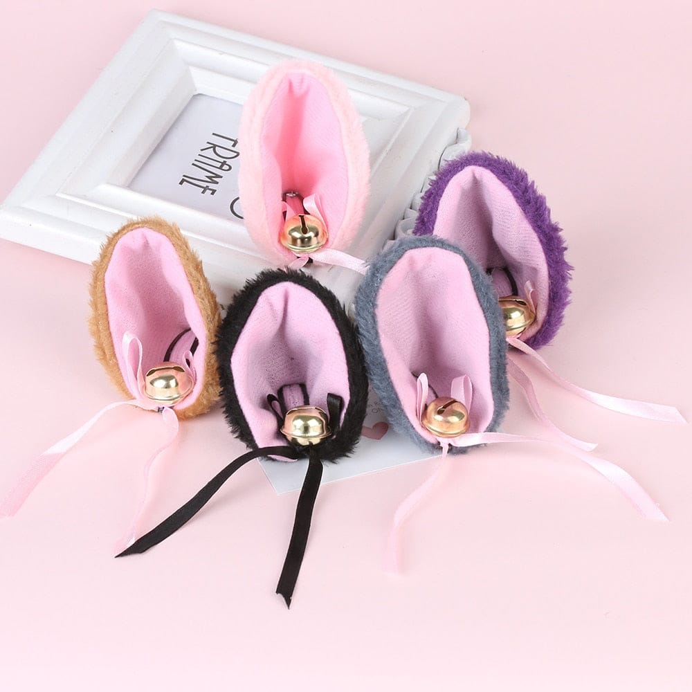 Serre-Tête en Peluche Bleu à Oreilles de Chat et Nœuds – Image 23
