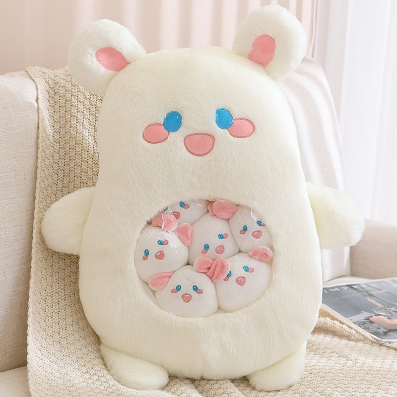 Peluche Koala Kawaii et ses Bébés Rose et Gris – Image 15