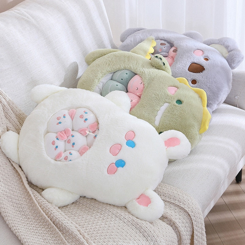 Peluche Koala Kawaii et ses Bébés Rose et Gris – Image 33