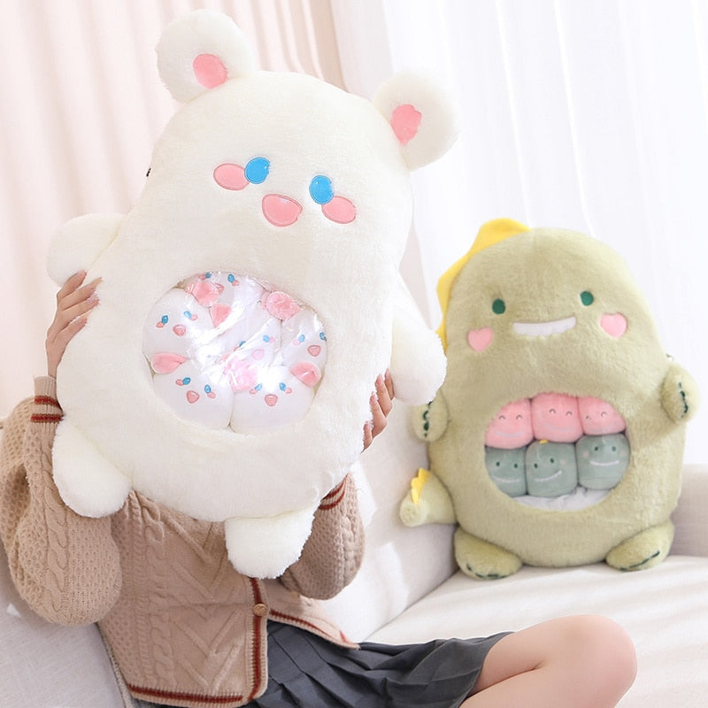 Peluche Koala Kawaii et ses Bébés Rose et Gris – Image 39