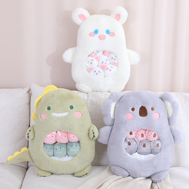 Peluche Koala Kawaii et ses Bébés Rose et Gris – Image 41