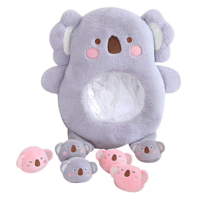 Peluche Koala Kawaii et ses Bébés Rose et Gris – Image 42
