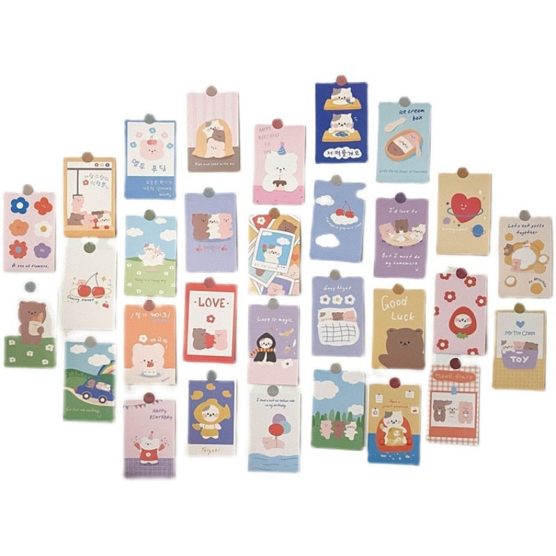 Mini Affiches Kawaii d'Oursons et Lapins Pastels – Image 3