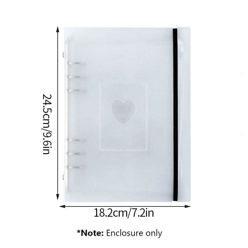 Classeur A5 couverture pour cartes photo d'idoles K-pop - Câlin Kawaii