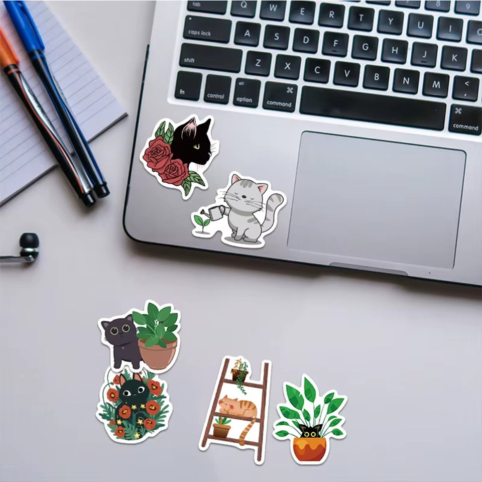 Stickers Chats et Plantes par Lot de 20 – Image 6