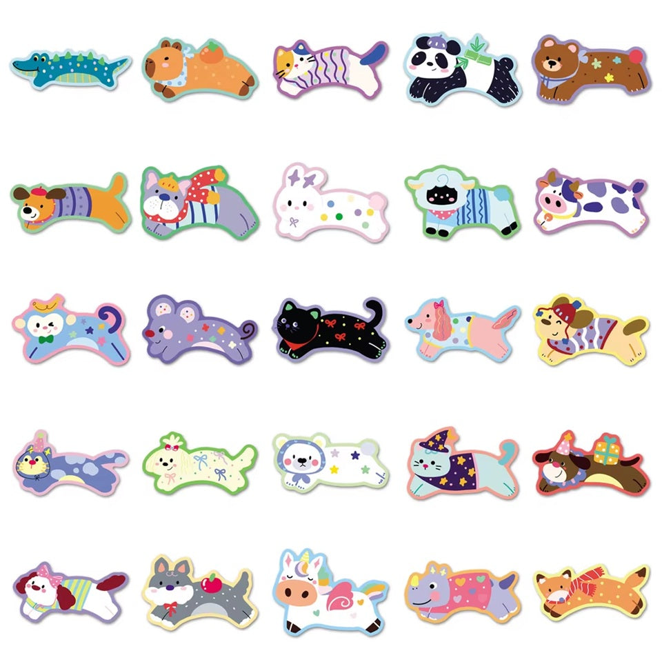Stickers Animaux Colorés Lot de 20 – Image 5