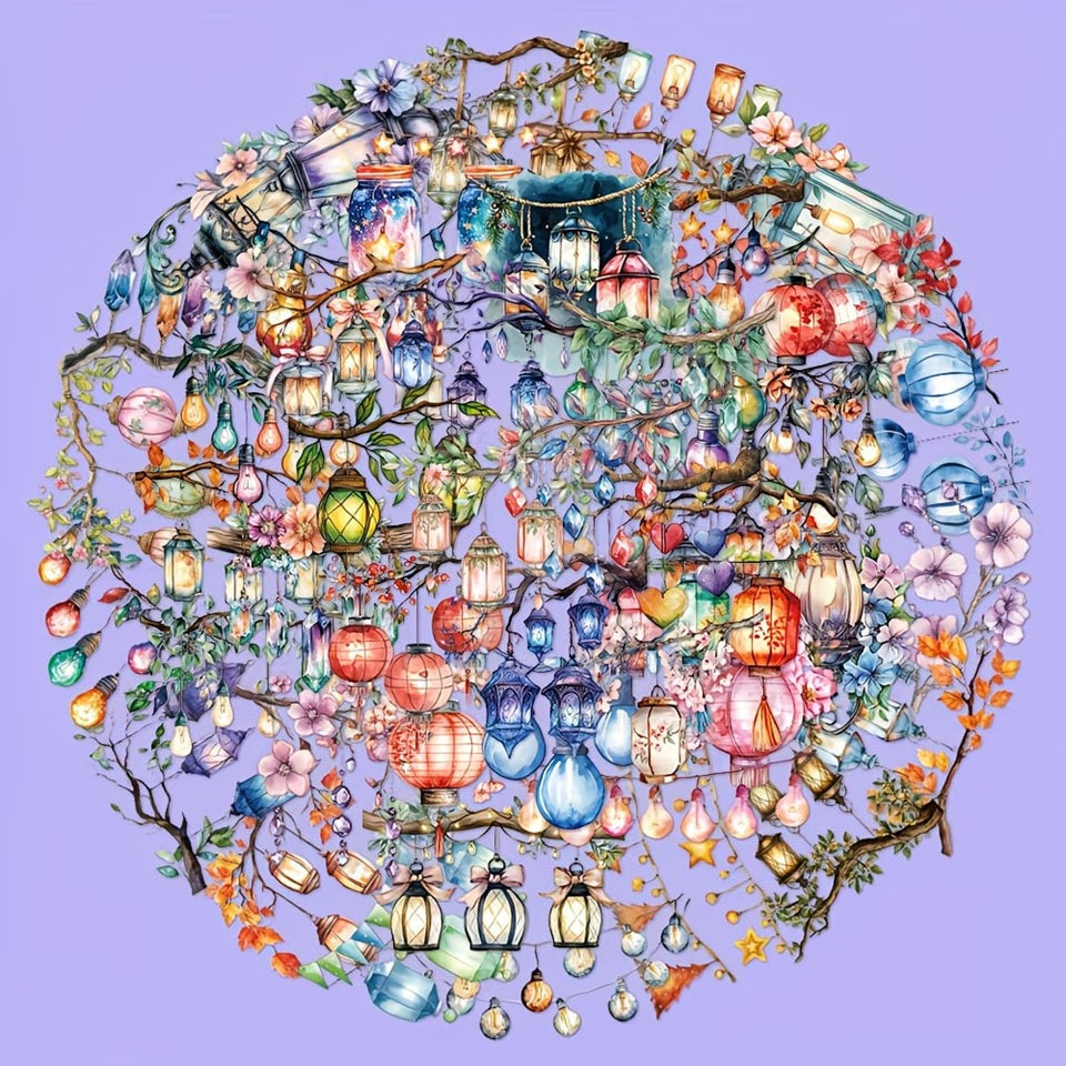 Lot de 20 Stickers Lanternes Décoratives – Image 4