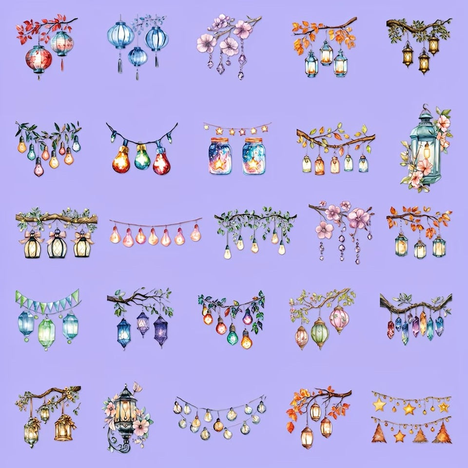 Lot de 20 Stickers Lanternes Décoratives – Image 7