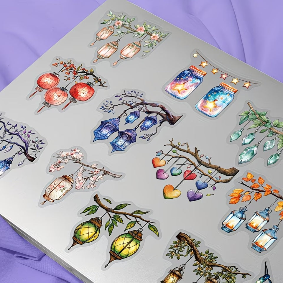 Lot de 20 Stickers Lanternes Décoratives – Image 3