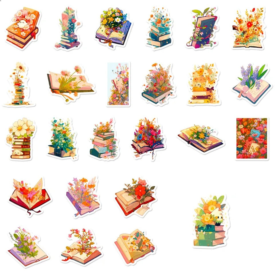 Stickers en Fleurs pour Livres – Image 4