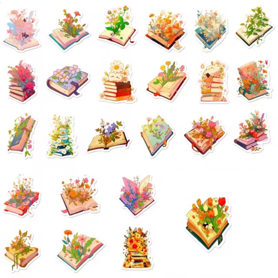 Stickers en Fleurs pour Livres – Image 3