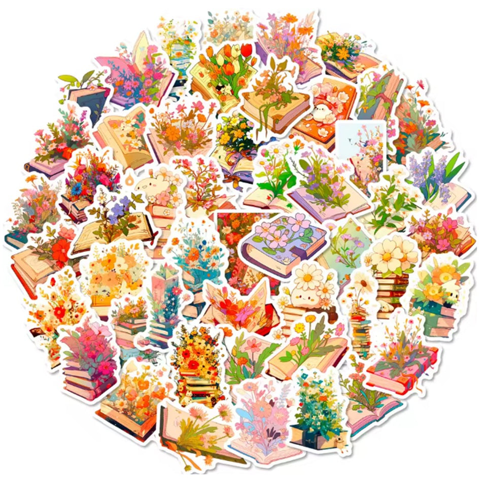 Stickers en Fleurs pour Livres – Image 2