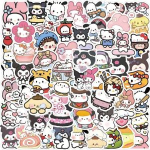 Lot de 20 Stickers Sanrio Colorés