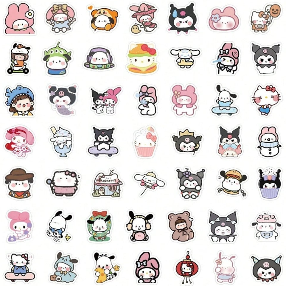 Lot de 20 Stickers Sanrio Colorés – Image 3
