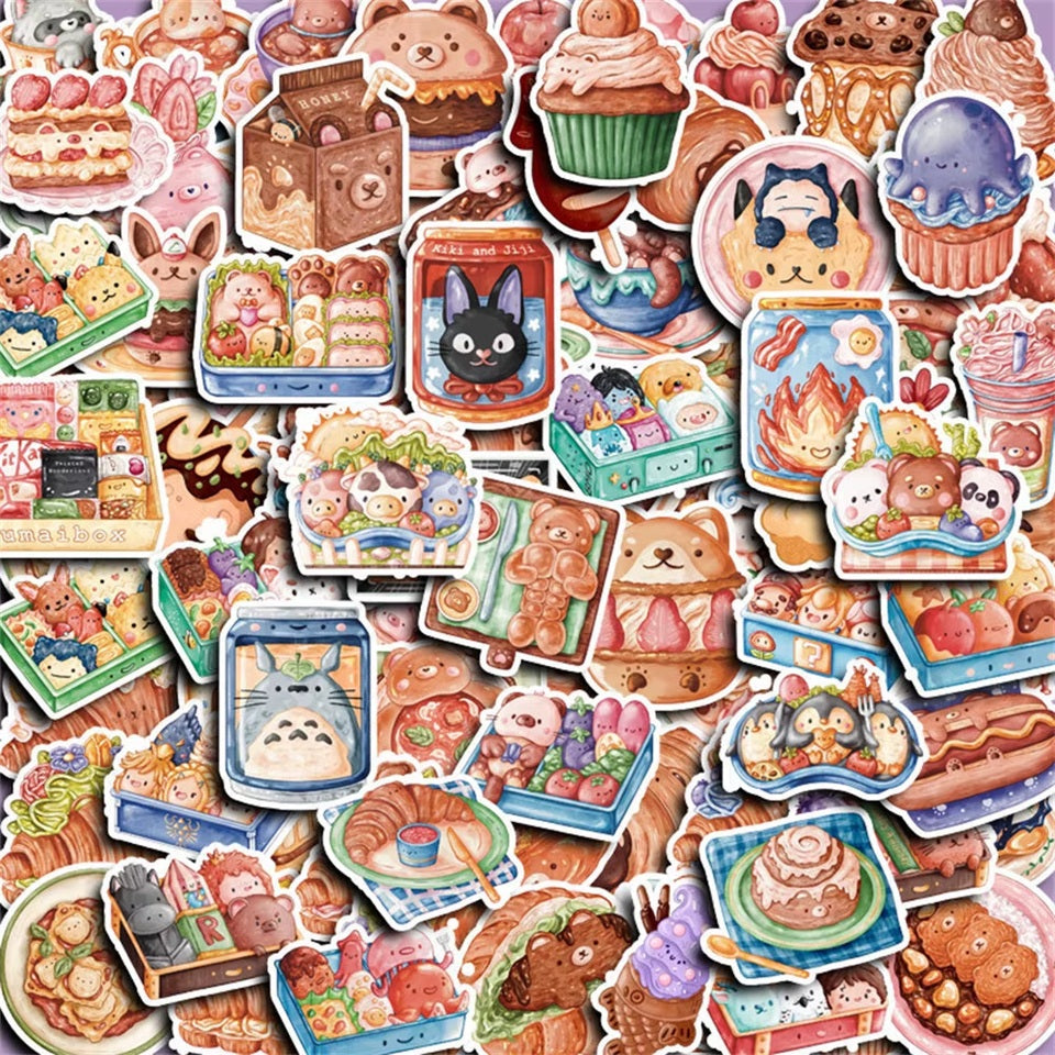 Lot de 20 Stickers Gourmandises Adhésifs – Image 2
