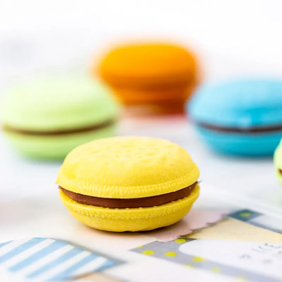 Lot de 5 Gommes en Forme de Macarons – Image 4