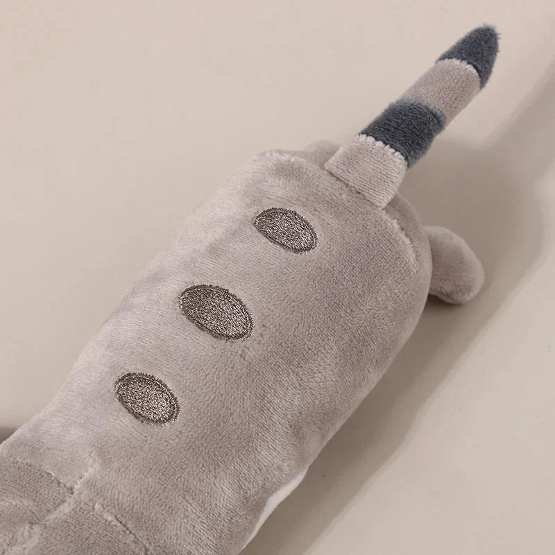 Trousse en Peluche Longue Chat Rose et Blanche – Image 14