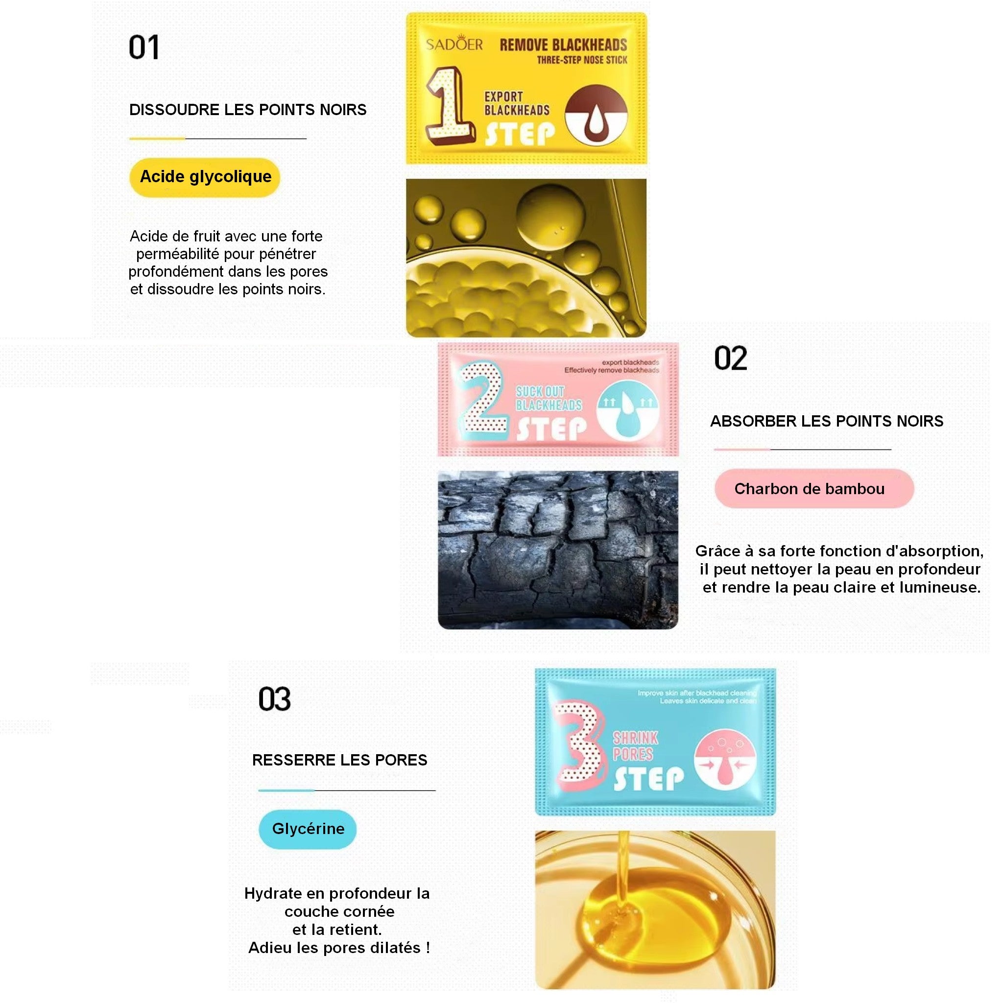 Patch Nez anti Points Noirs 3 Étapes – Image 3