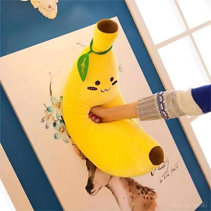 Peluche Banane Jaune à Visage Mignon – Image 6