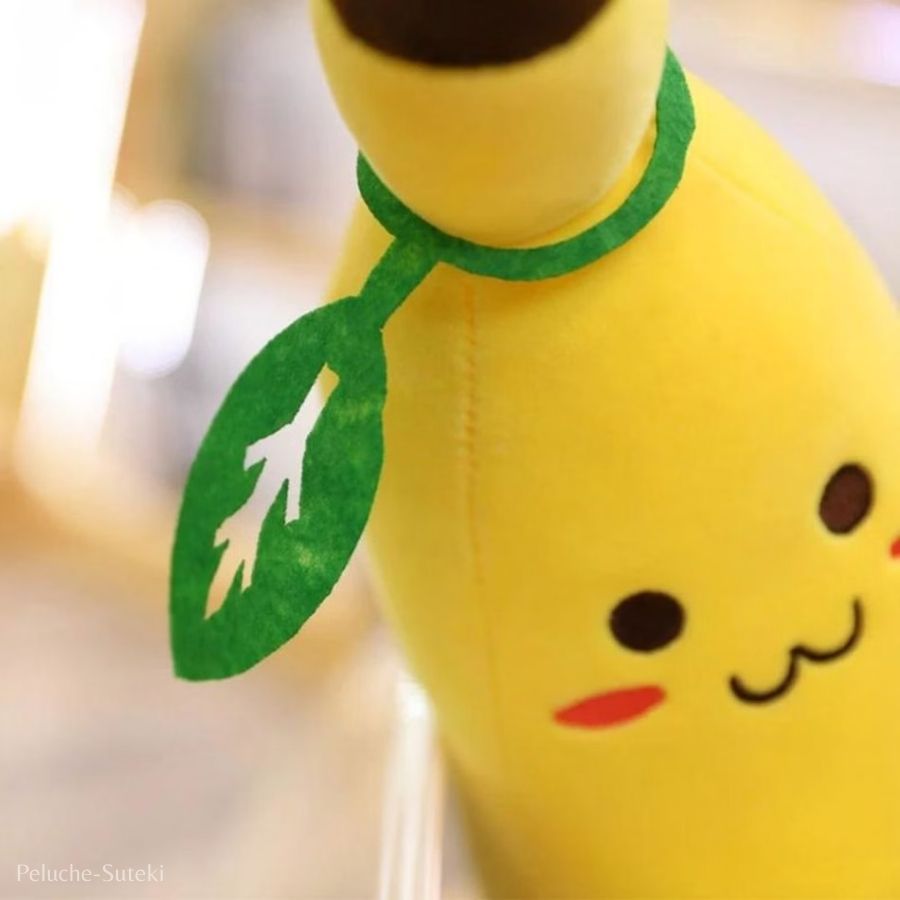 Peluche Banane Jaune à Visage Mignon – Image 3