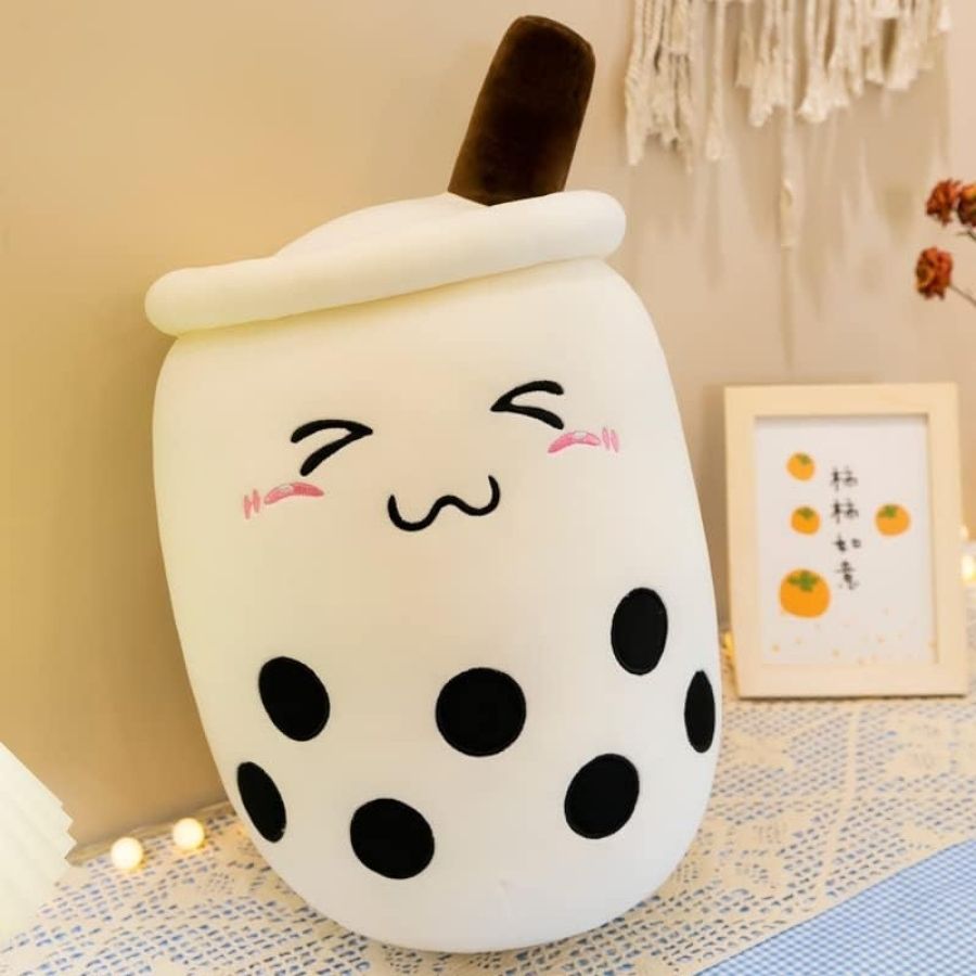 Peluche Bubble Tea Brun à Visage Souriant – Image 7