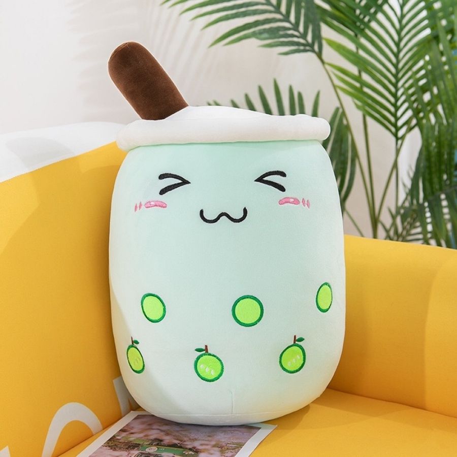 Peluche Kawaii Bubble Tea Jaune à Ananas – Image 13