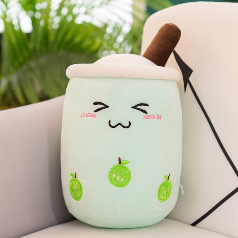Peluche Kawaii Bubble Tea Jaune à Ananas – Image 6