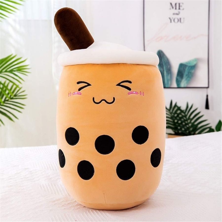 Peluche Bubble Tea Brun à Visage Souriant – Image 8