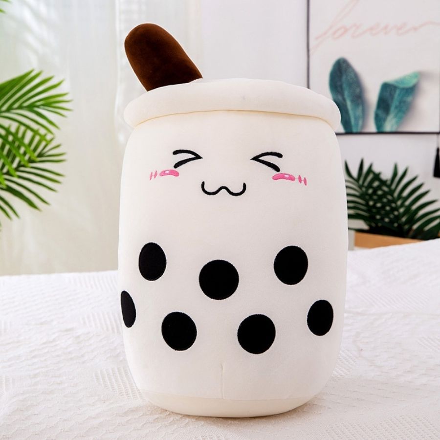 Peluche Bubble Tea Brun à Visage Souriant – Image 10