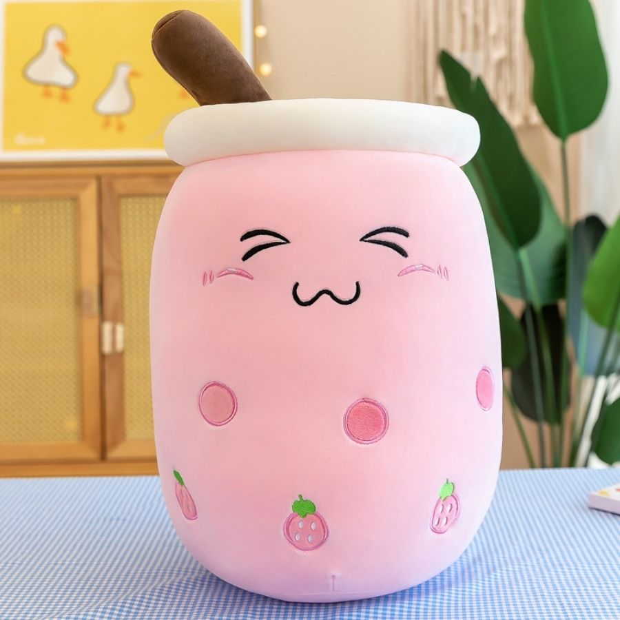 Peluche Kawaii Bubble Tea Jaune à Ananas – Image 15