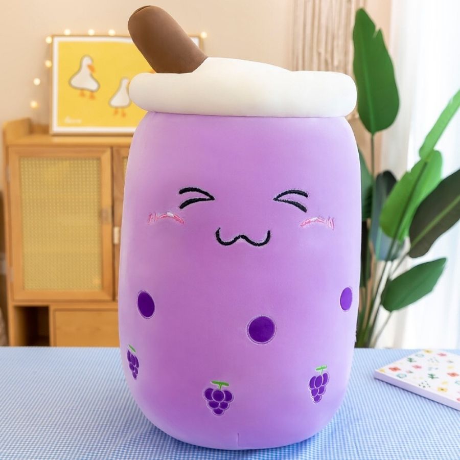 Peluche Kawaii Bubble Tea Jaune à Ananas – Image 17