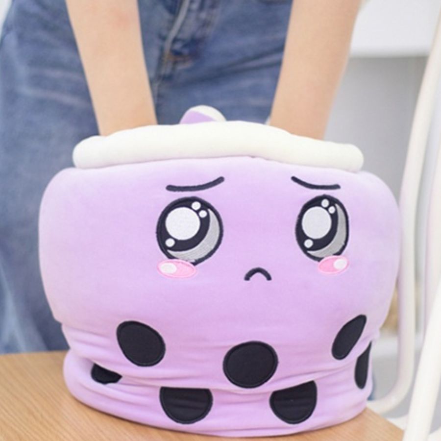 Peluche Kawaii Boba Violette Pleureuse – Image 6