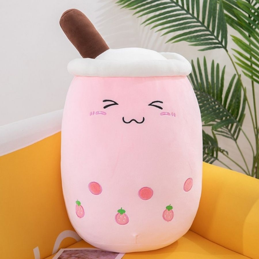 Peluche Kawaii Bubble Tea Jaune à Ananas – Image 12