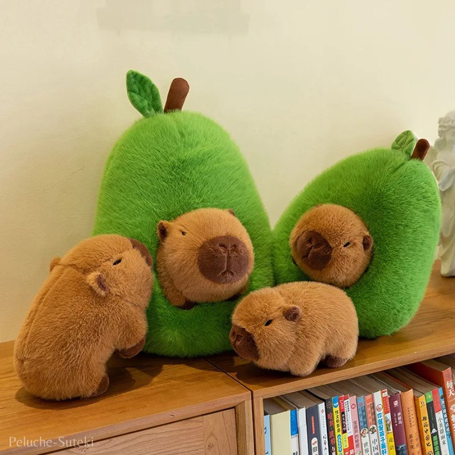 Peluche Avocat Vert et son Capybara Caché – Image 3