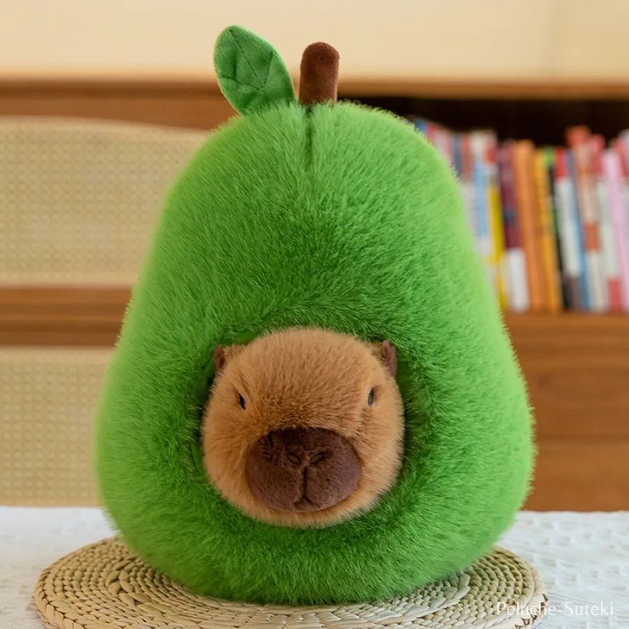 Peluche Avocat Vert et son Capybara Caché – Image 6