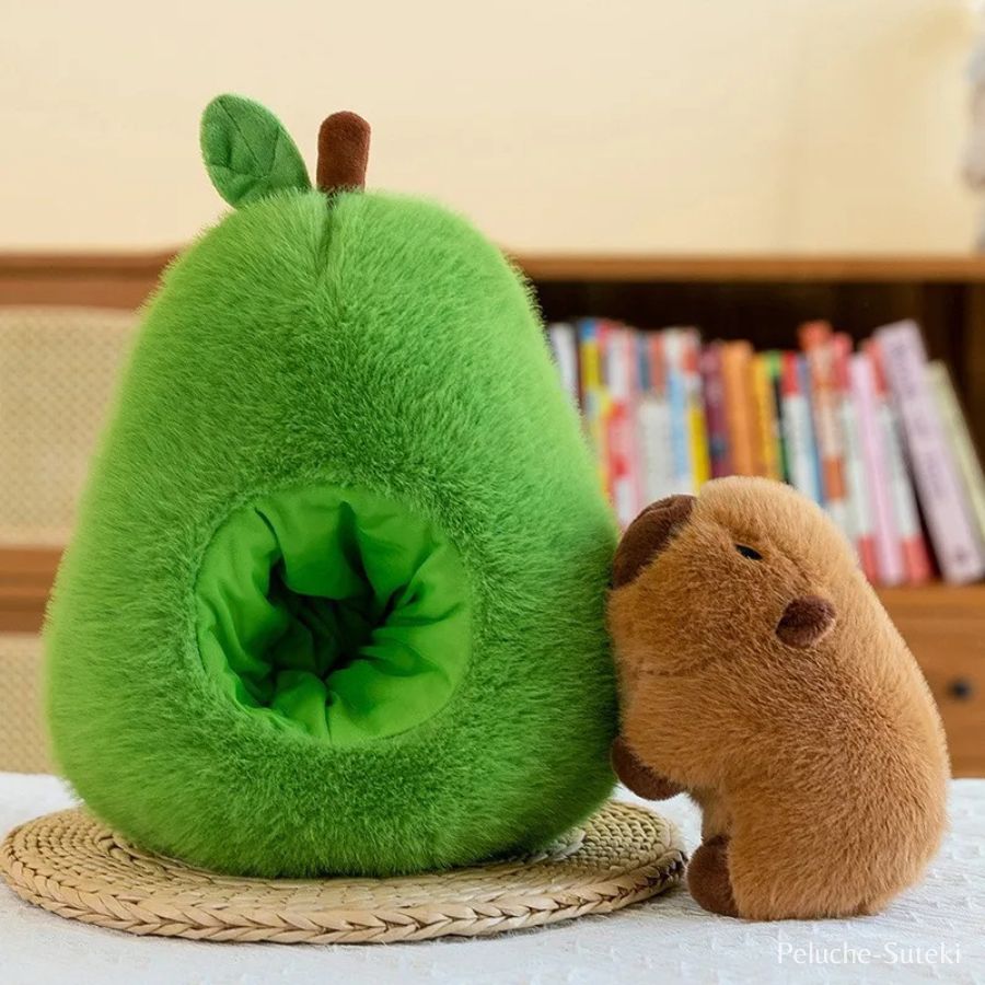 Peluche Avocat Vert et son Capybara Caché – Image 7