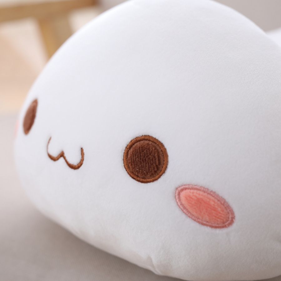 Peluche Kawaii Blanche à Oreilles Roses – Image 8