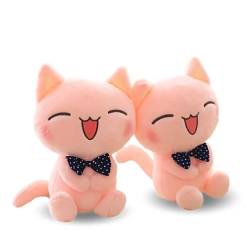 Peluche Chat Rose Soft – Image 4