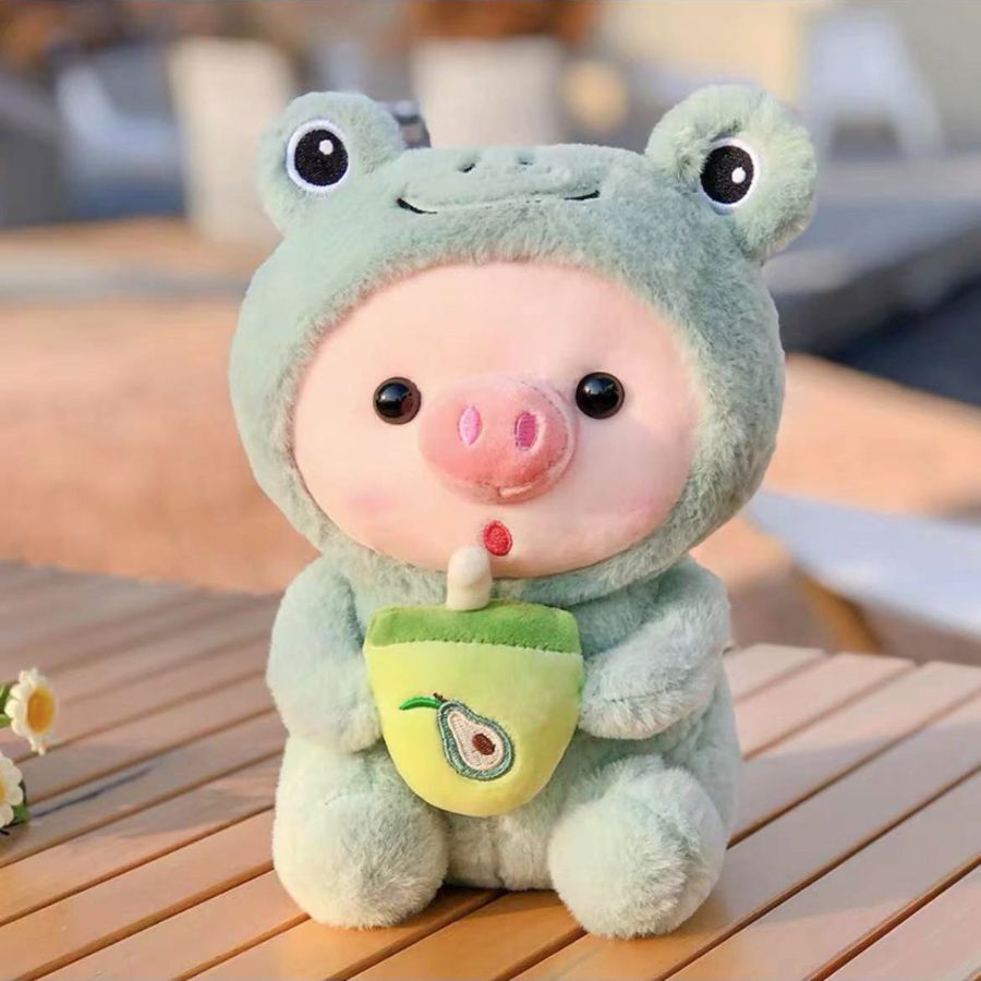 Peluche de Cochon en Grenouille Menthe à Boisson – Image 16