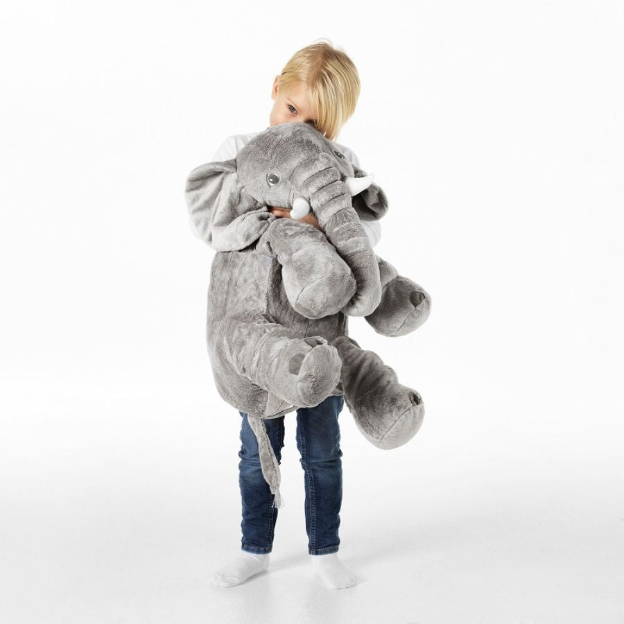 Doudou Éléphant Géant en Peluche Grise – Image 5
